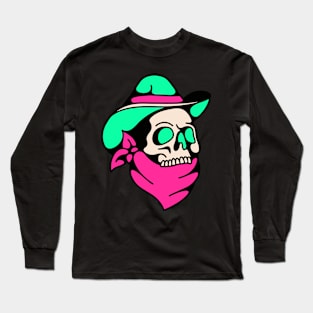 Skull cowboy Long Sleeve T-Shirt